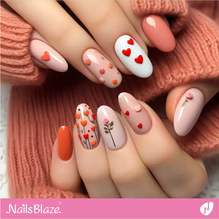 3D Sweetheart Candies Nail Design | Valentine Nails - NB2215